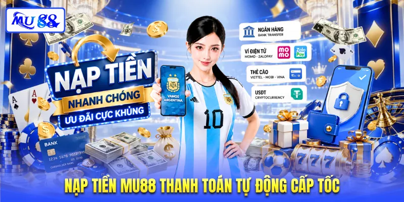 Nạp tiền MU88 thanh toán tự động cấp tốc