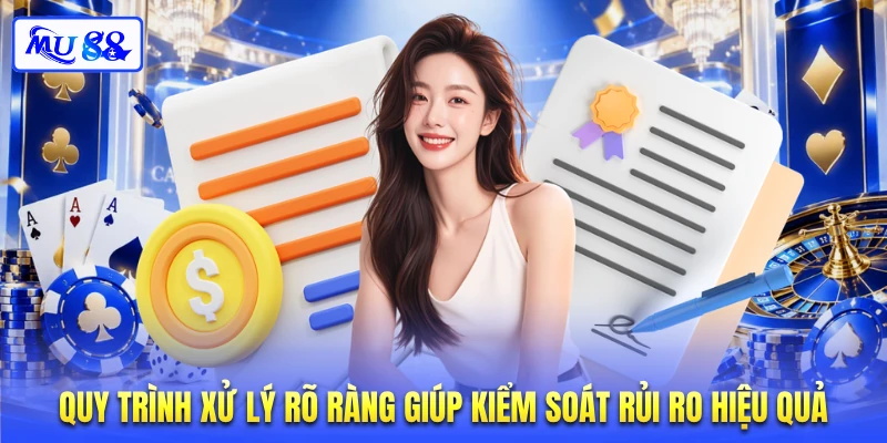 Quy trình xử lý rõ ràng giúp kiểm soát rủi ro hiệu quả